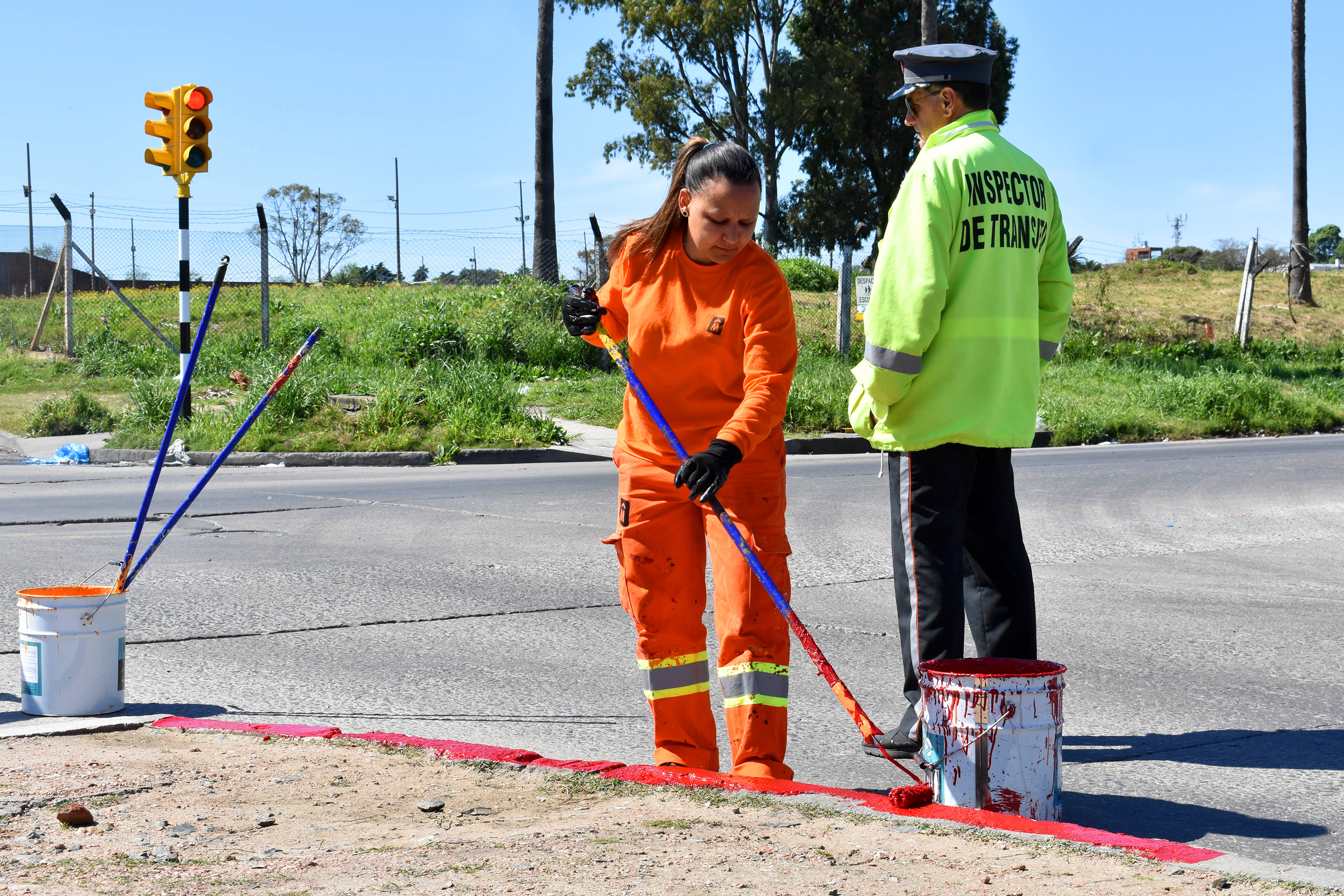 Nuevos semáforos en Av. San Martín y Rancagua