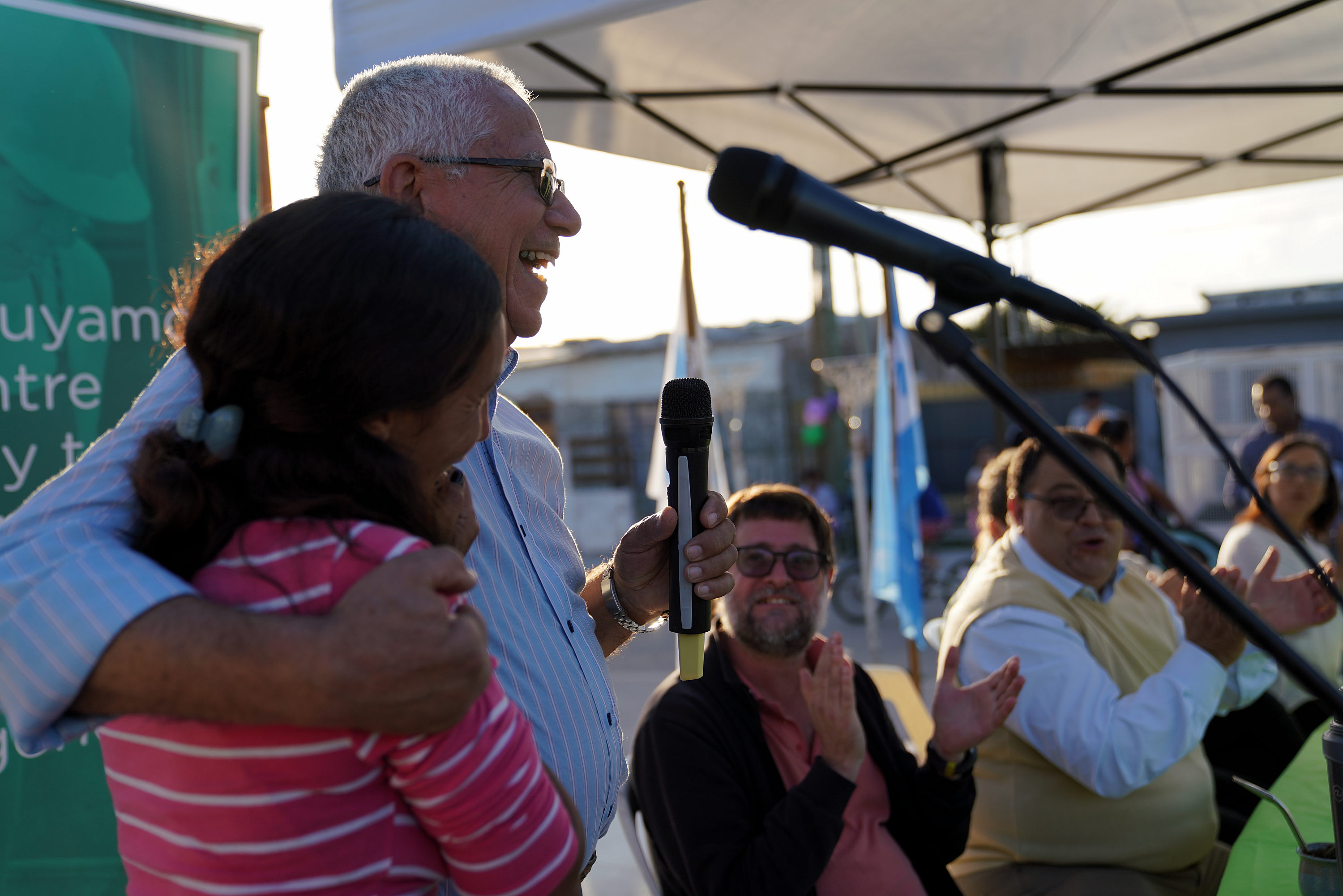 Inauguración de obras en barrio El Tanque, Villa Prosperidad 