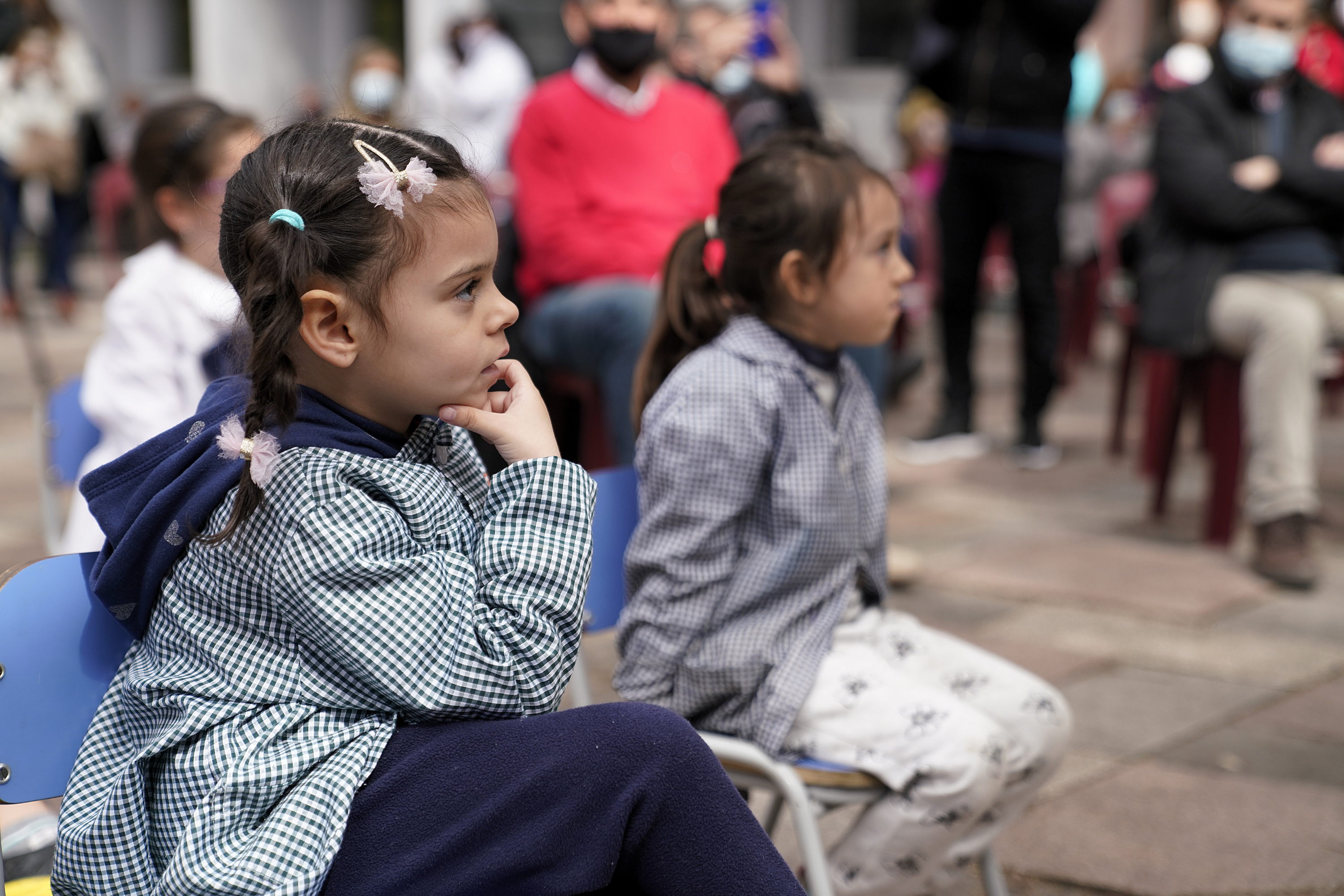 Inauguración de obras en la escuelas Grecia y Dardo Ortíz