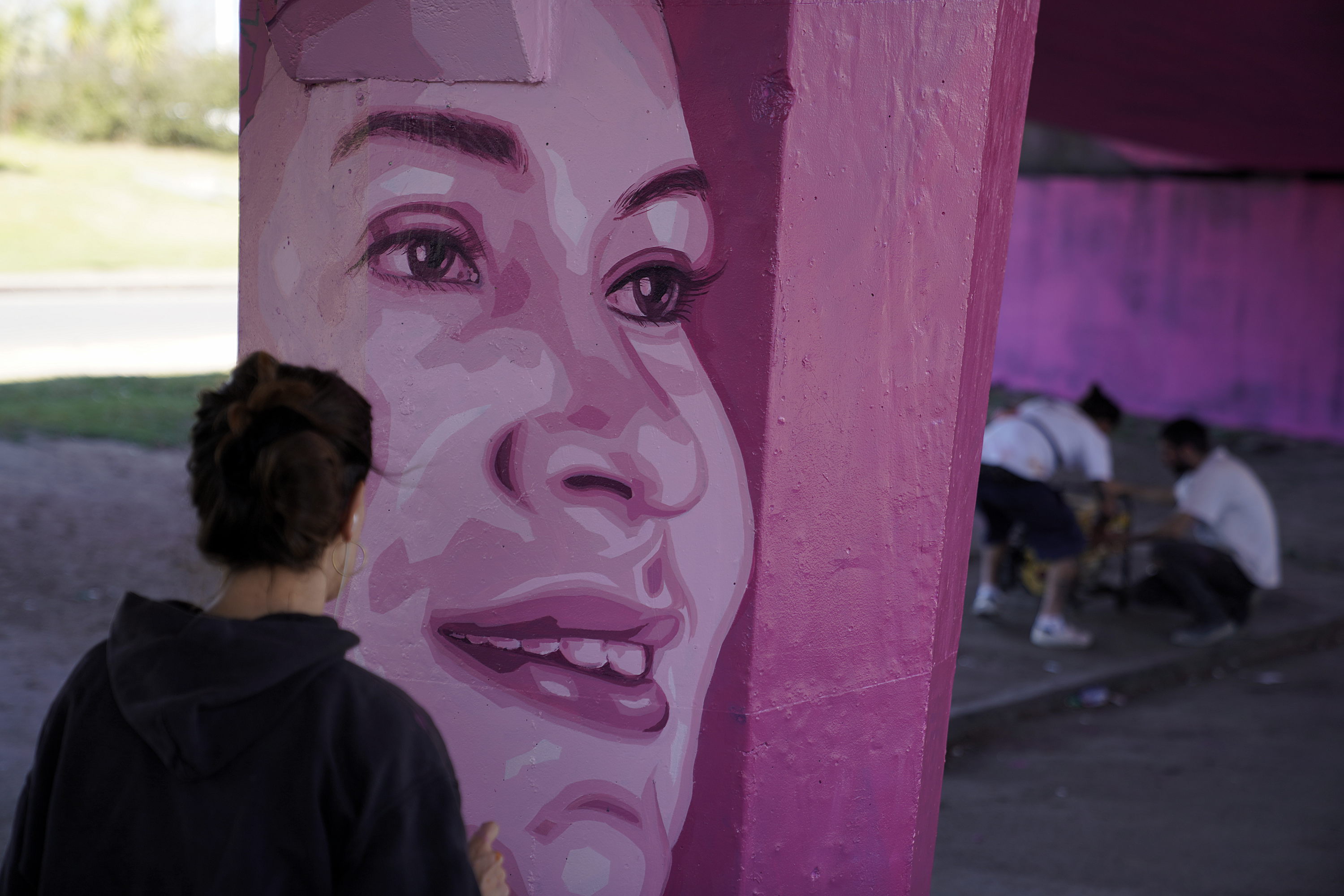 Intervención artística en el Viaducto de Paso Molino