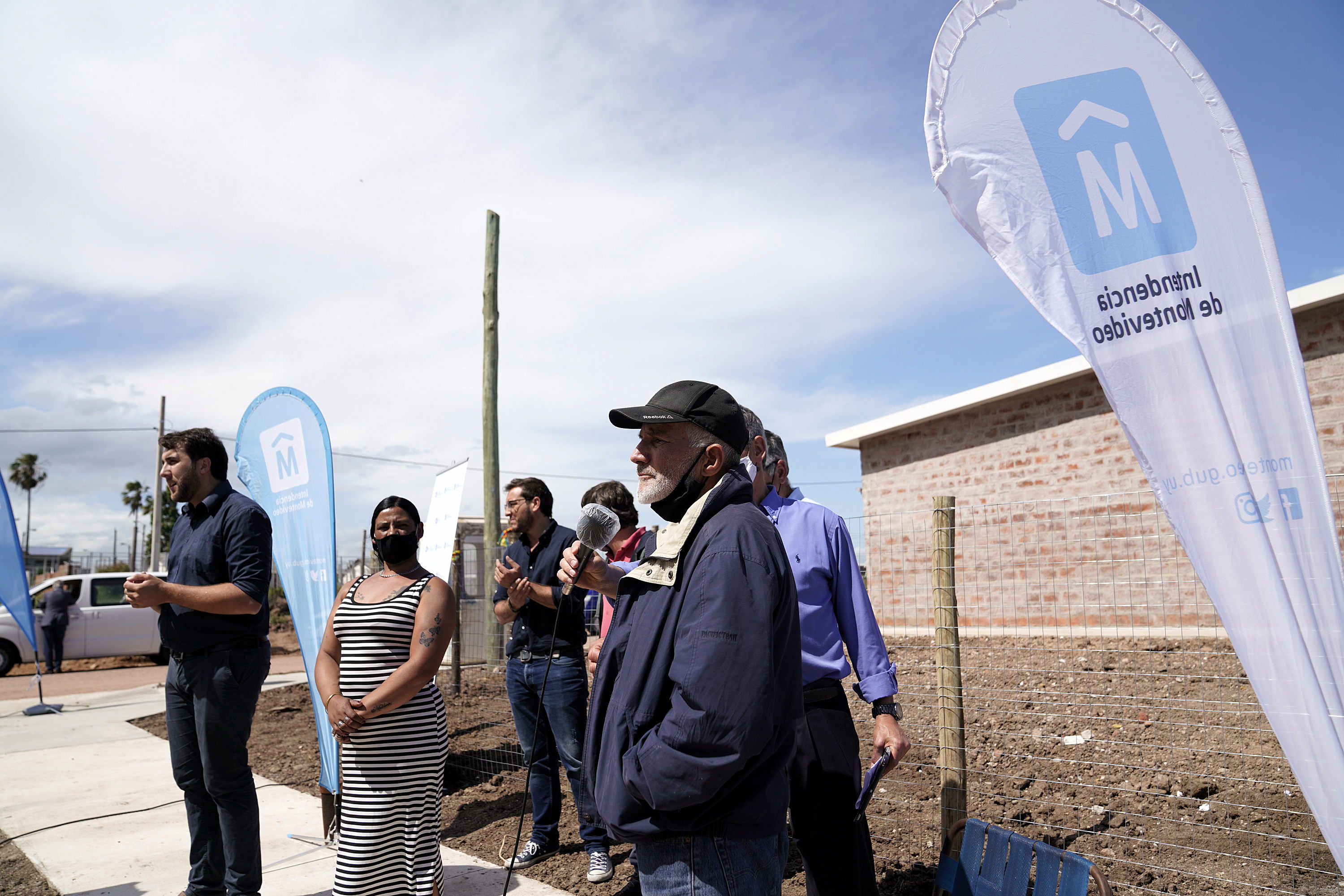 Inauguración de viviendas en el barrio Cauceglia