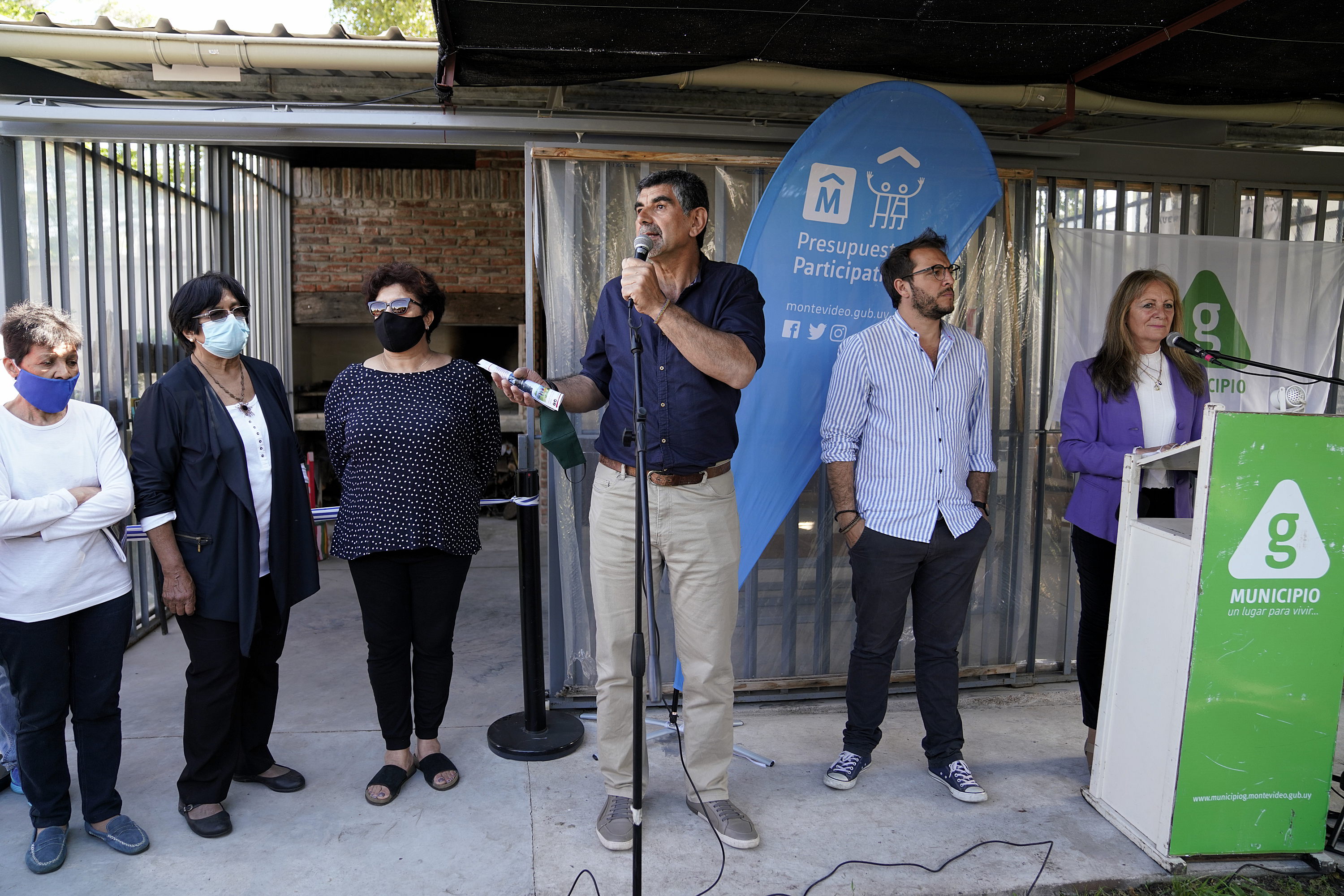 Inauguración de obra en la huerta comunitaria del Barrio Peñarol