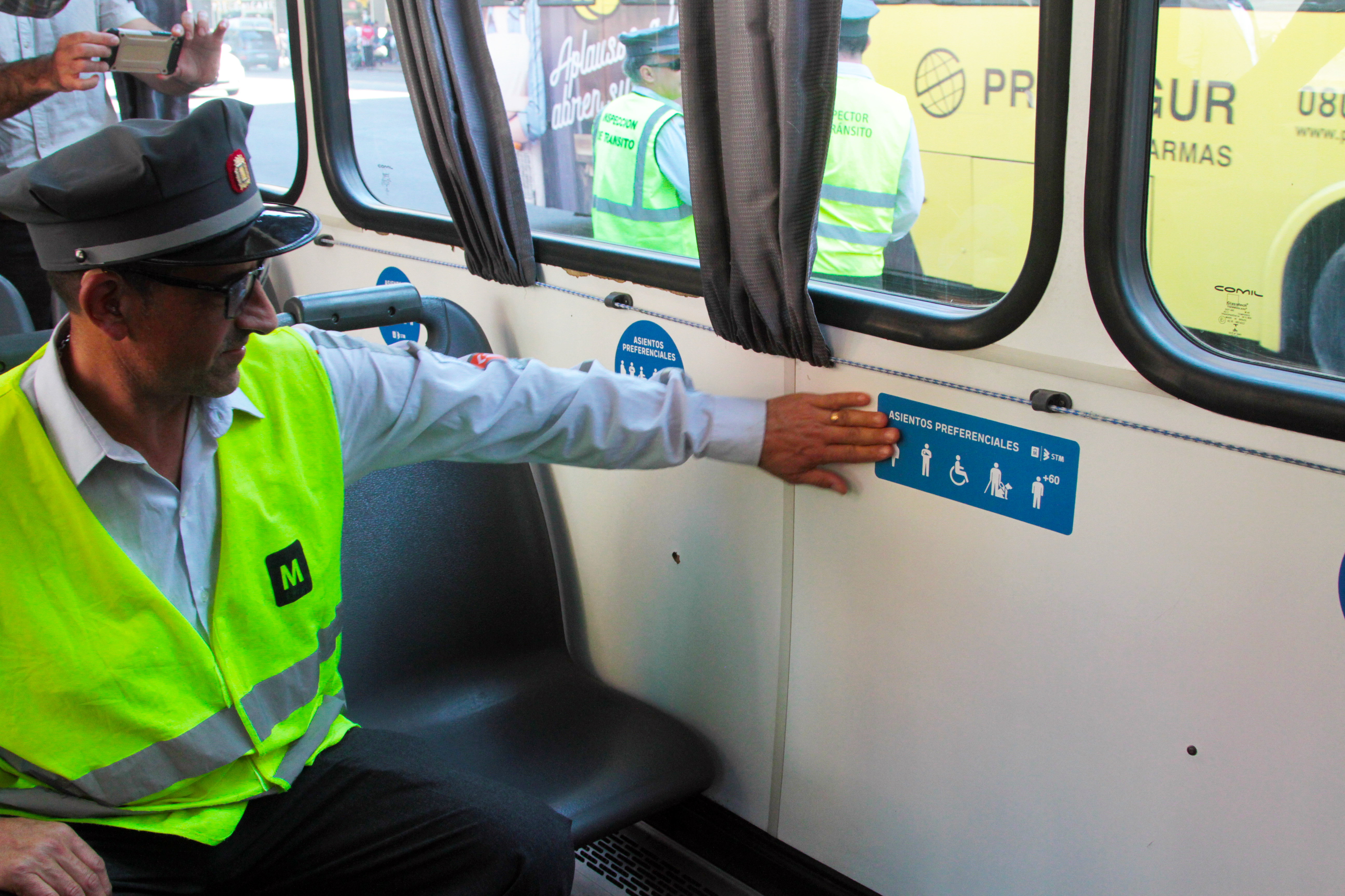 Nuevos asientos preferenciales en el transporte de pasajeros