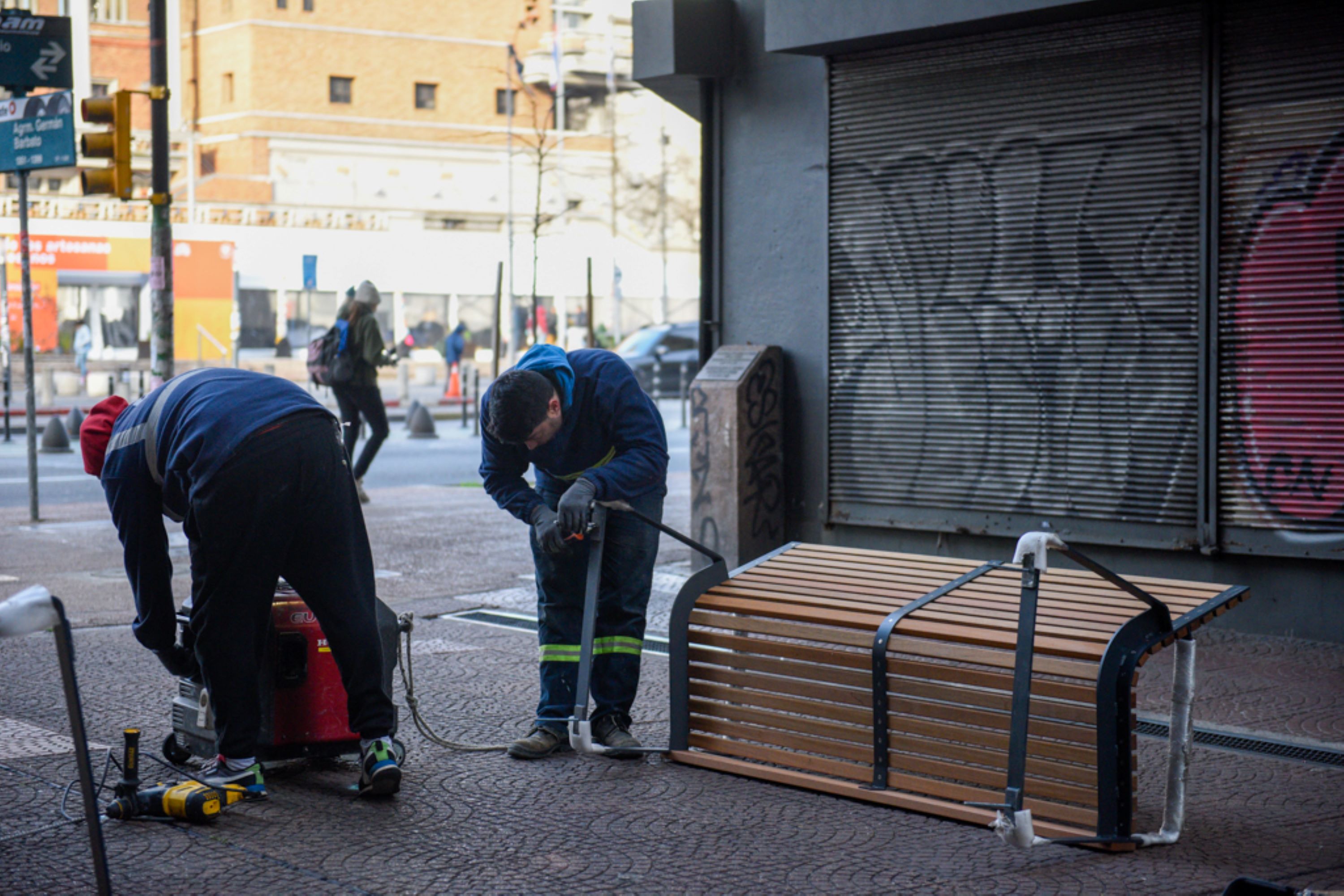 Cambios en el mobiliario urbano del Centro