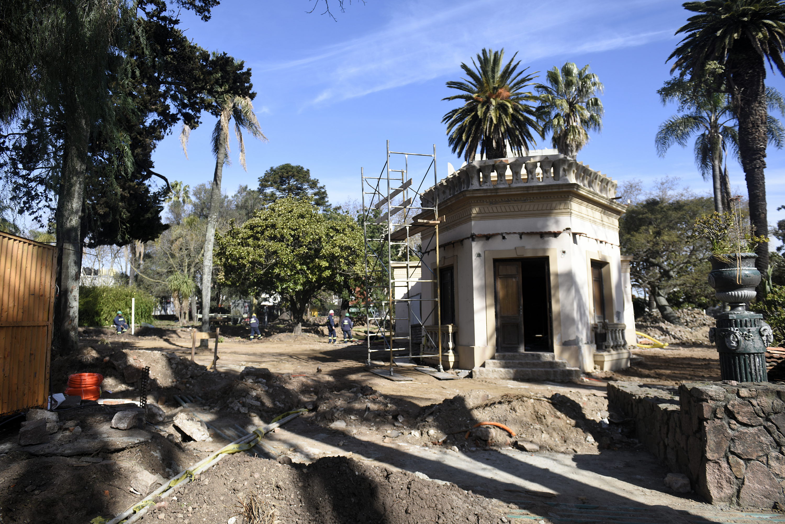 Registro de obras en Parque de la Amistad