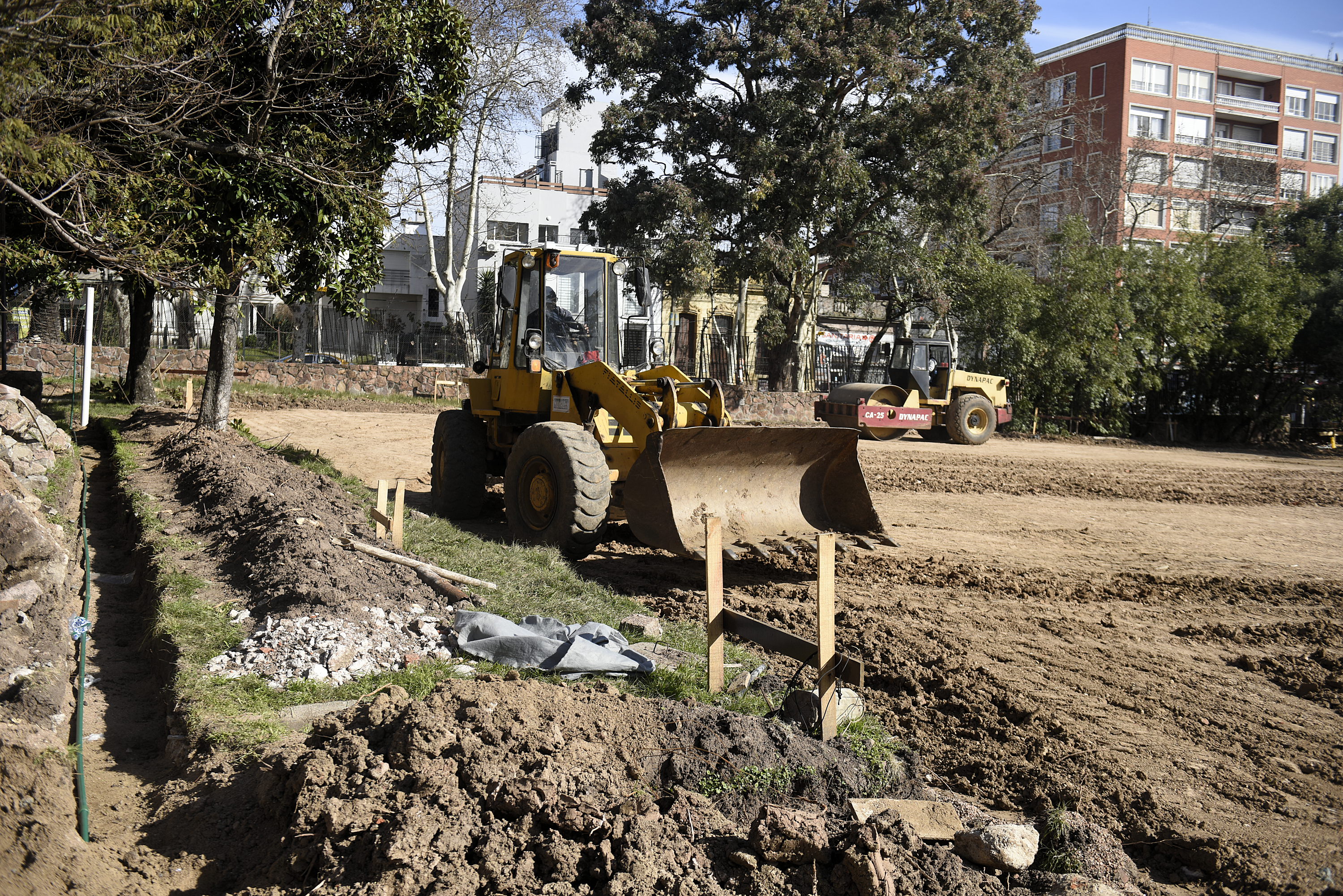 Registro de obras en Parque de la Amistad