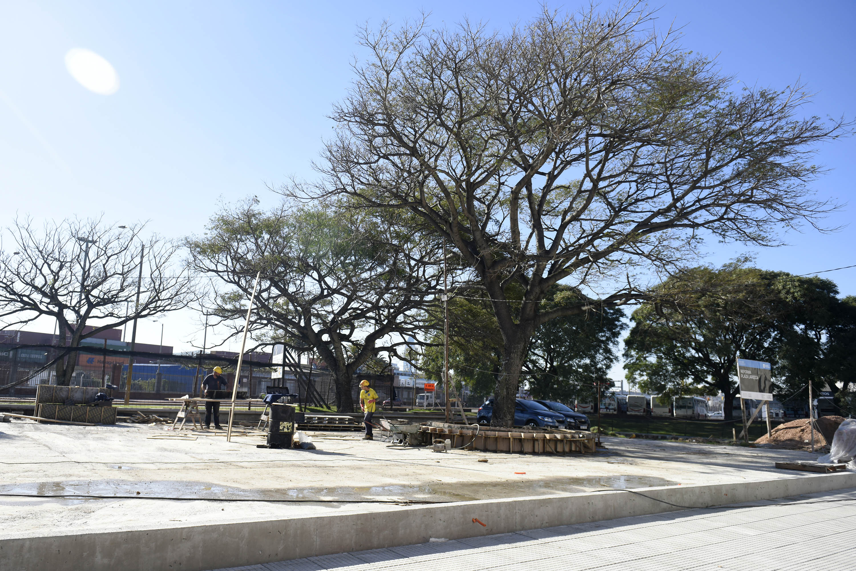 Obras en Plaza Larocca