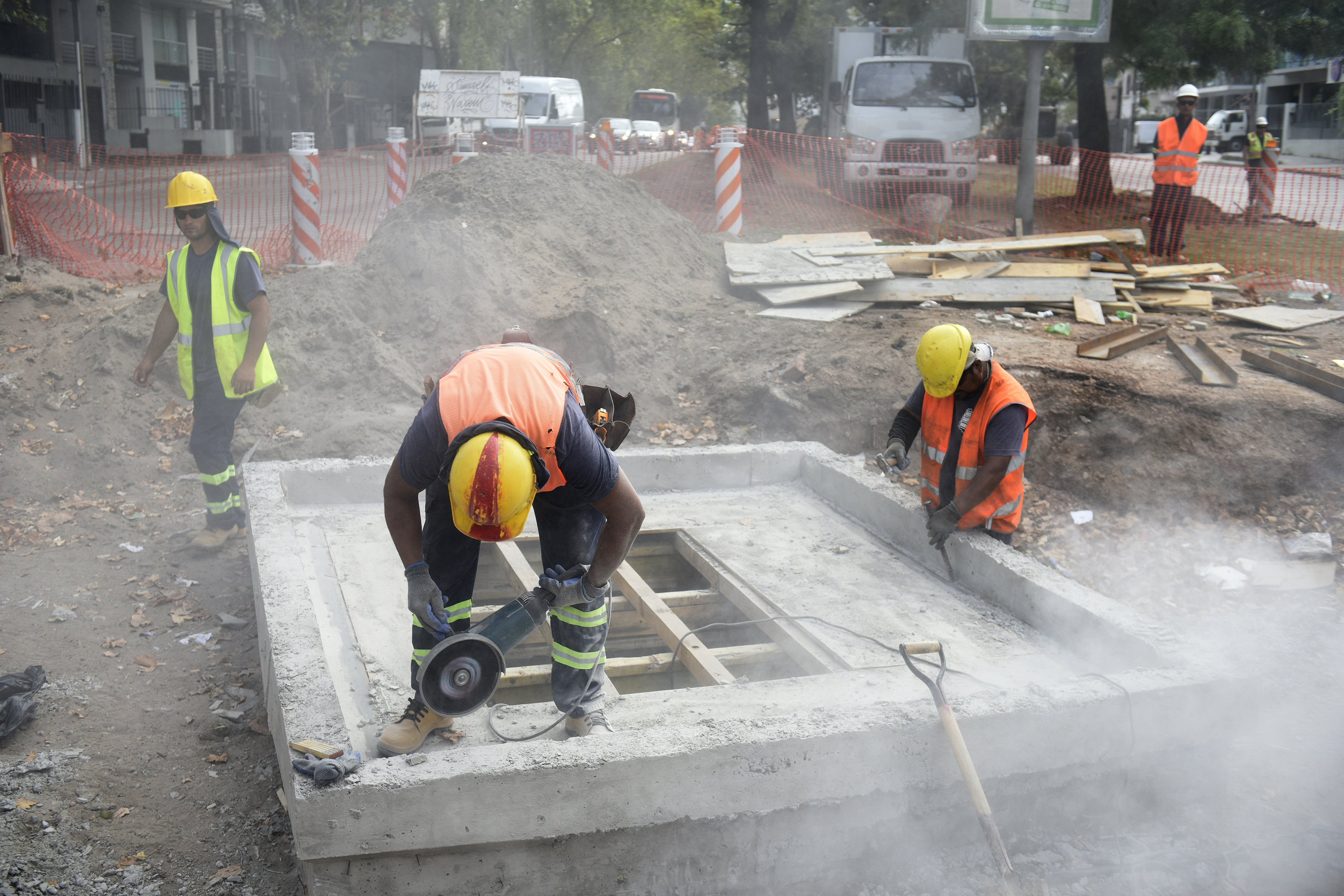 Obras en túnel Avenida Italia