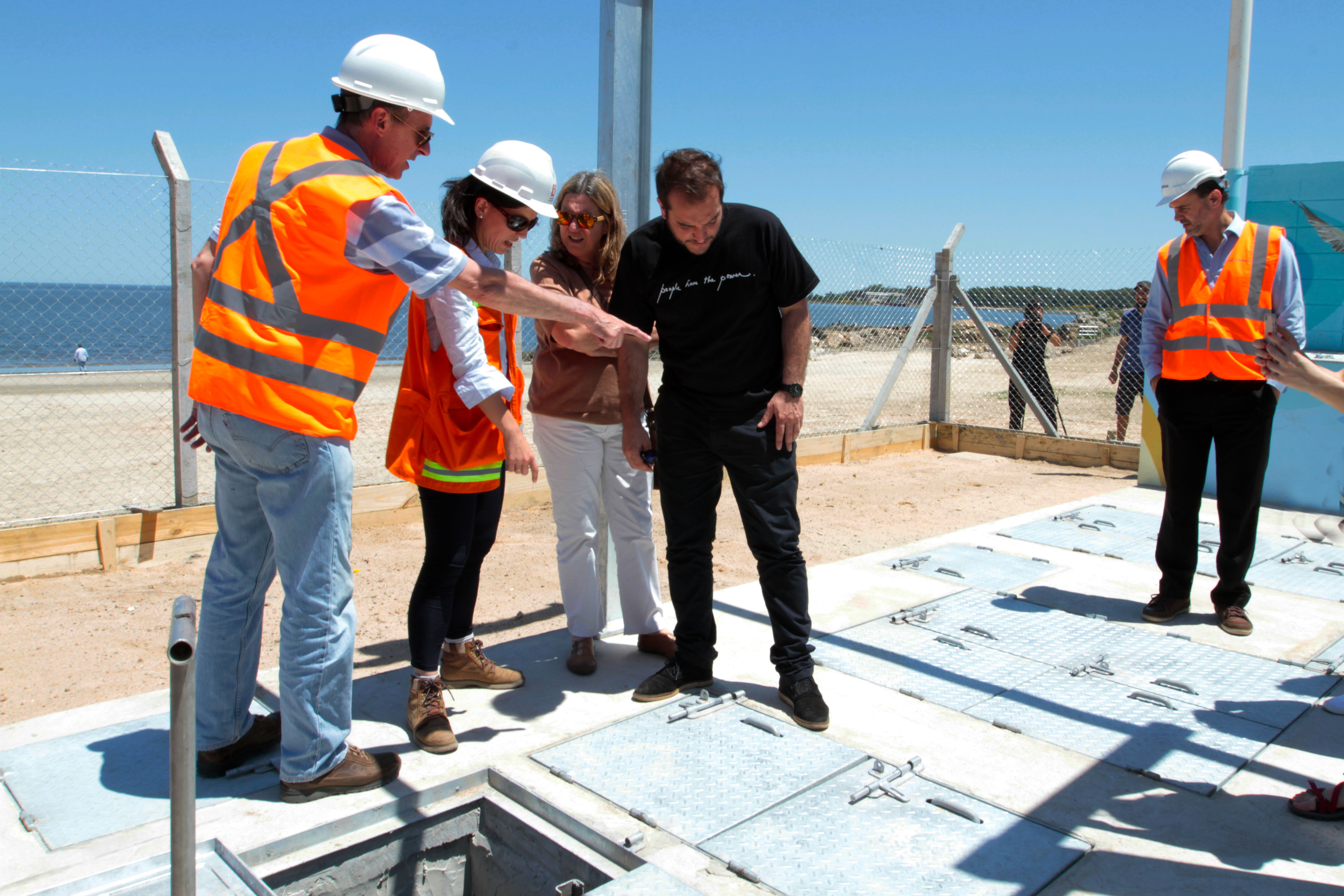 Inauguración de obras de saneamiento en playa Santa Catalina