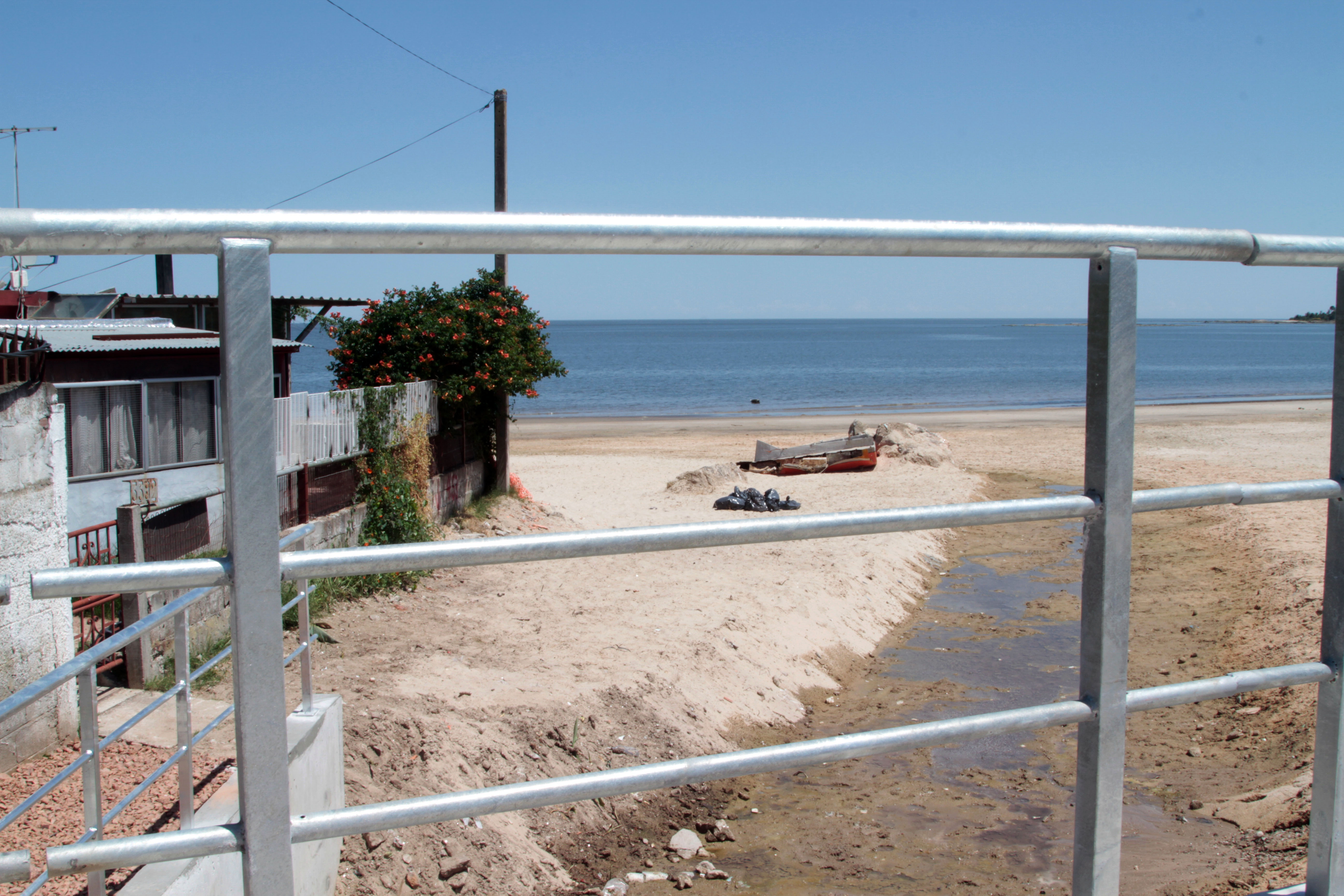 Inauguración de obras de saneamiento en playa Santa Catalina