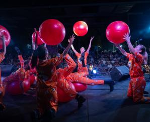Escenário móvil en Plaza Líber Seregni, 3 de febrero de 2025