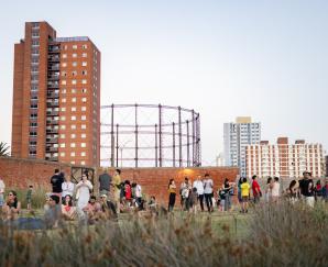 Inauguración del parque Mauá