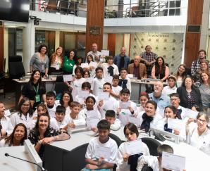 Concejo de niños y niñas visita la Junta Departamental de Montevideo