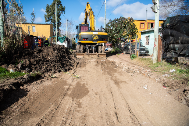 Obras en barrio Las Cabañitas en el marco del Plan ABC