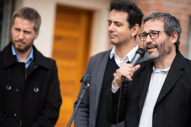 Entrega de viviendas en el asentamiento Chacarita de los Padres, 31 de agosto de 2022