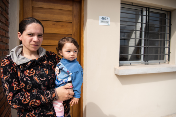 Entrega de viviendas en el asentamiento Chacarita de los Padres, 31 de agosto de 2022