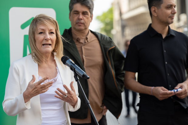 Intendenta Carolina Cosse participa de la inauguración de la semipeatonalización de la calle Rincón entre plaza Zabala y Juncal