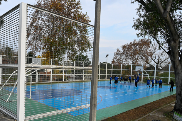  Inauguración de obras del presupuesto participativo en la cancha del Espacio Las Duranas