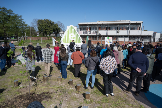 Inauguración de obras del Presupuesto Participativo  en la plaza Gerónimo Izetta