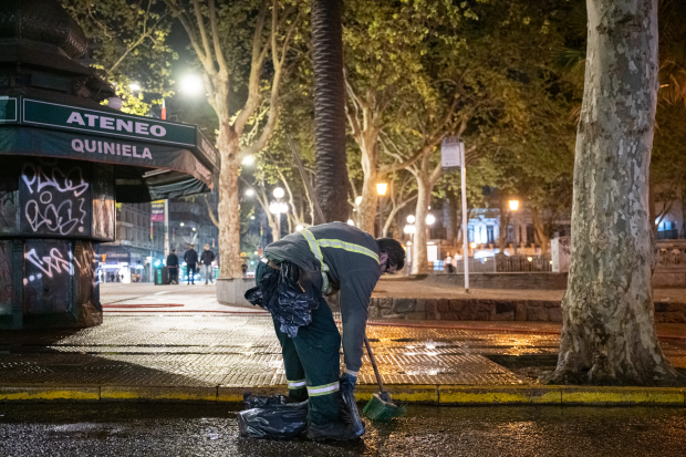 Operativo de limpieza por Marcha de la diversidad