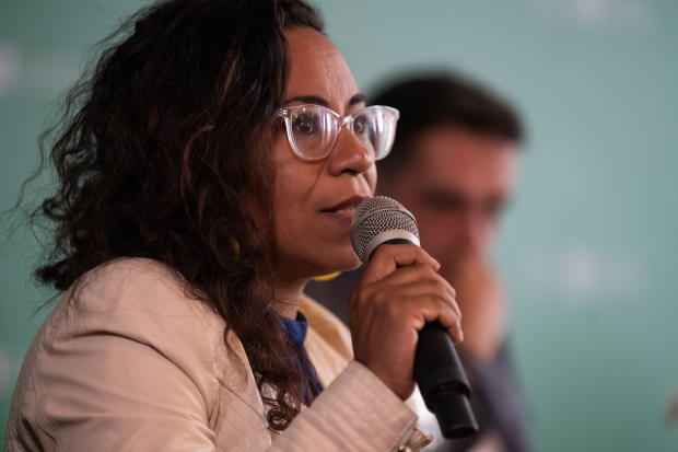 Conferencia de prensa por hallazgo de restos arqueológicos en el Caserío de los Negros