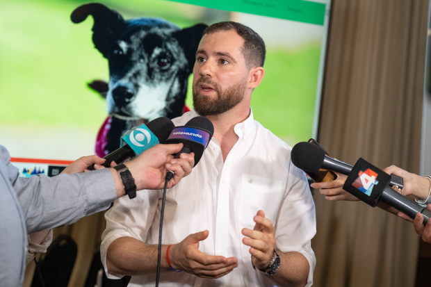 Rueda de prensa del Prosecretario Daniel González, por presentación del portal Espacio Animal Montevideo