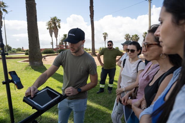 Presentación de georradar para detectar y evitar posibles derrumbes en la Rambla