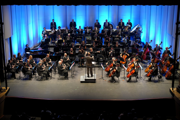 Concierto Rhapsody in blue, de la Banda Sinfonica de Montevideo, en el Teatro Solis.
