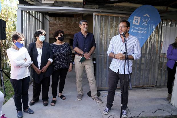 Inauguración de obra en la huerta comunitaria del Barrio Peñarol