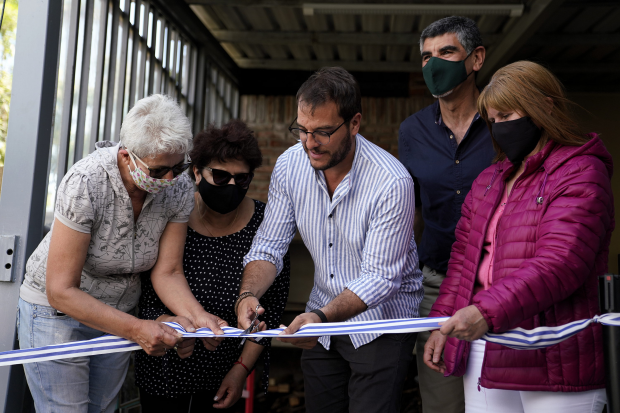 Inauguración de obra en la huerta comunitaria del Barrio Peñarol