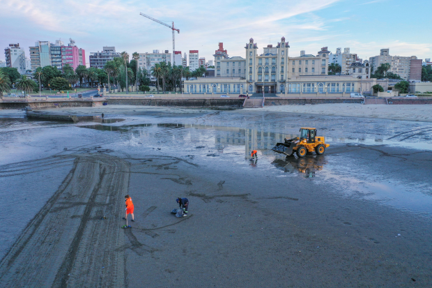 Limpieza de playas por celebración Iemanjá