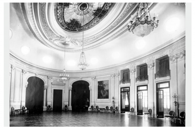 Salón Oval. Piano Nobile. Hotel Carrasco. Año 1921