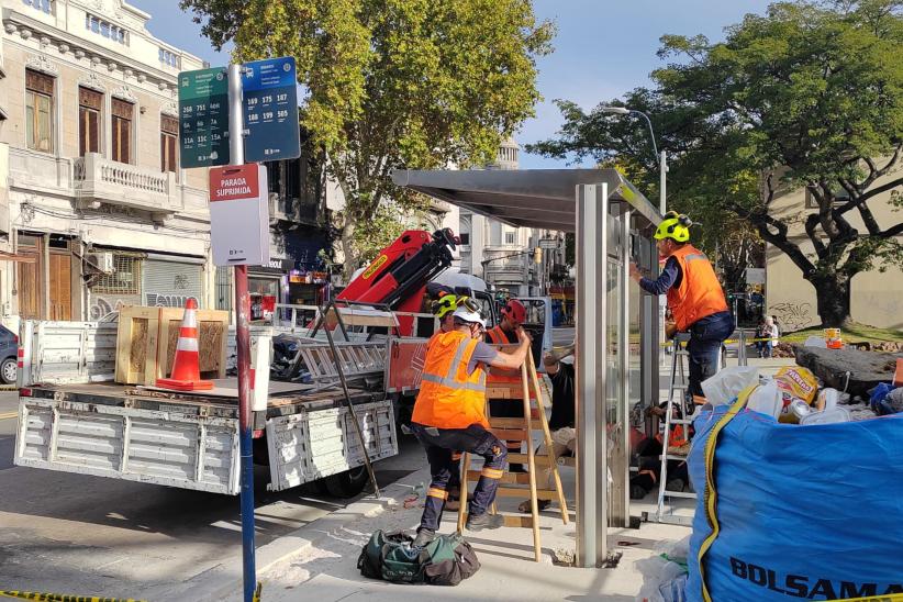 Renovación de paradas del transporte público