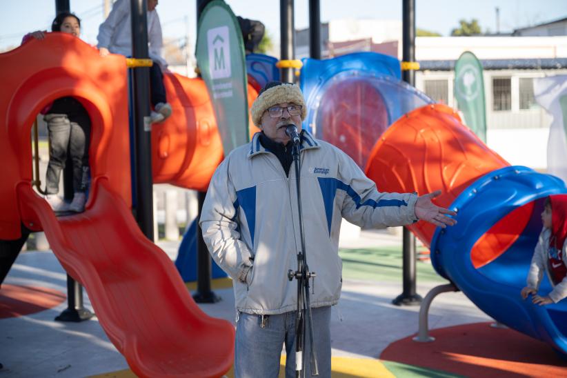 Inauguración de obra del Presupuesto Participativo en Plaza Tom