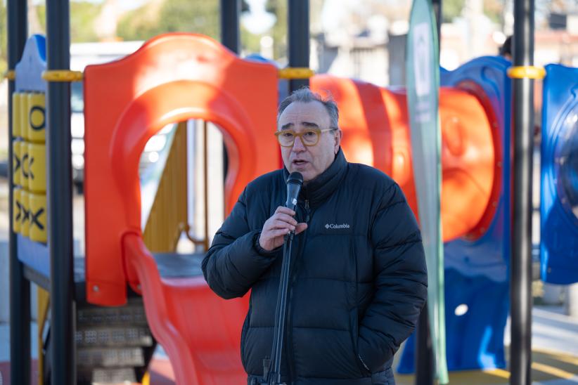 Inauguración de obra del Presupuesto Participativo en Plaza Tom
