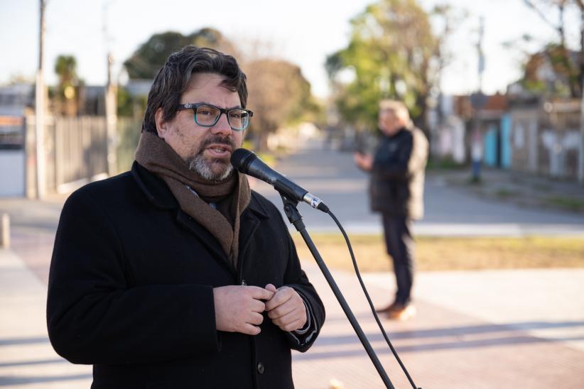 Inauguración de obra del Presupuesto Participativo en Plaza Tom