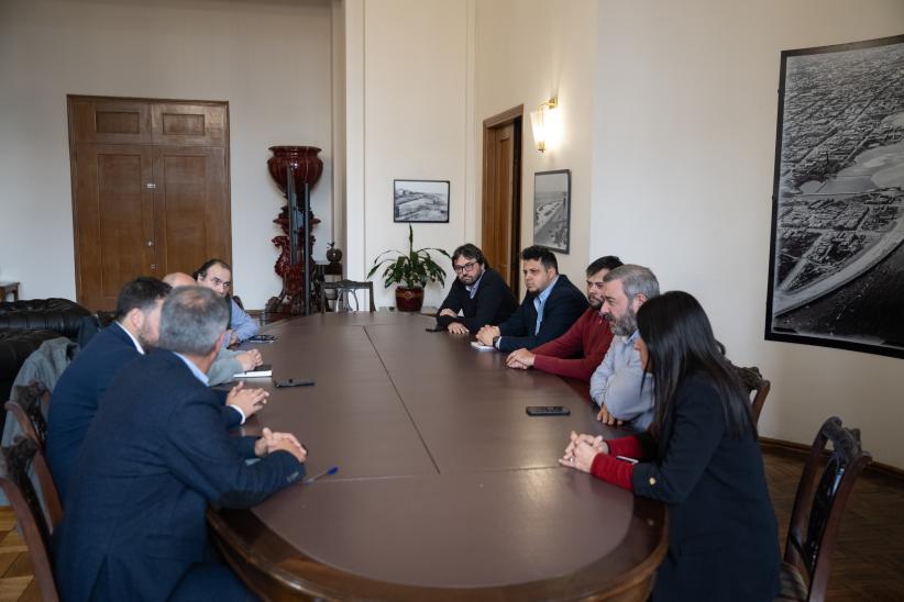  Intendente, Mario Bergara se reúne coordinadores de bancadas d