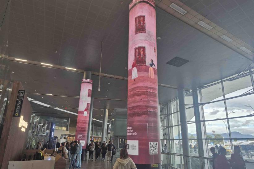 Obras del Museo Blanes en el aeropuerto Internacional el Dorado 