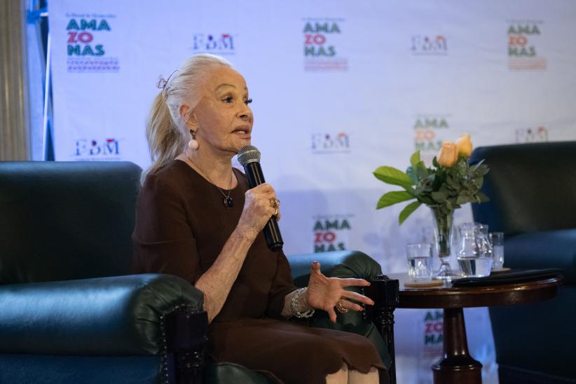  Laetitia d´Arenberg durante el lanzamiento de la Fundación Bienal de Montevideo