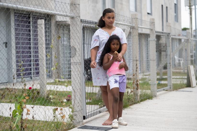 Inauguración del complejo Mazarino (realojo de familias de Chac