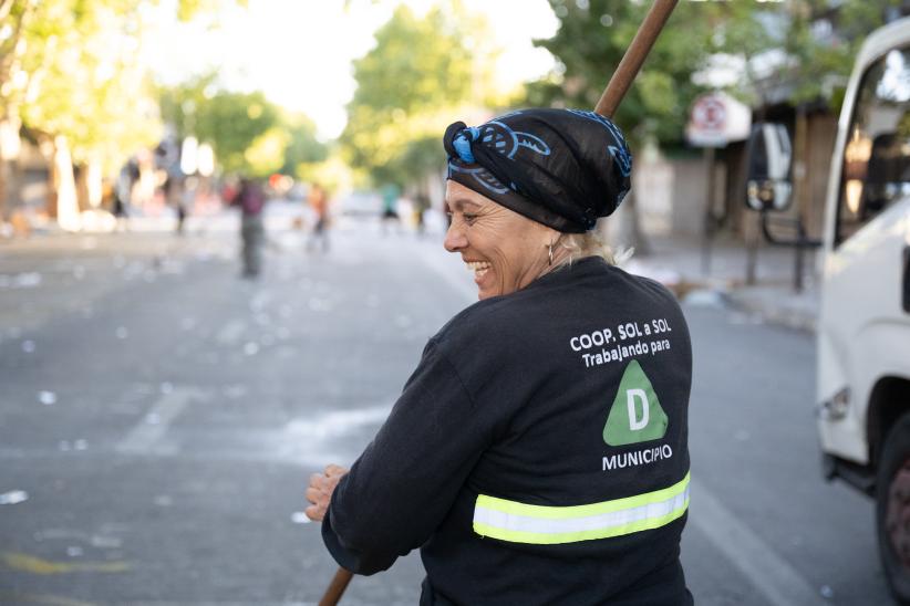 Operativo de limpieza Feria Vía Blanca