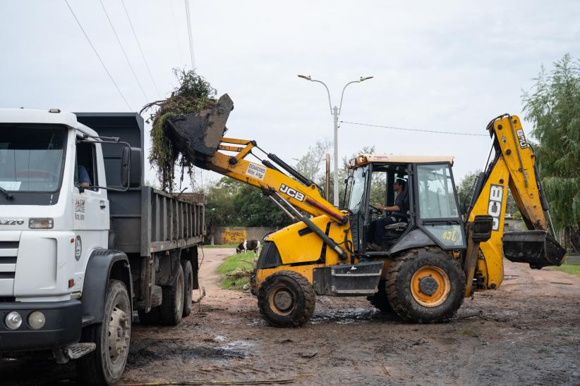 Operativo por lluvias en barrios del Oeste de Montevideo