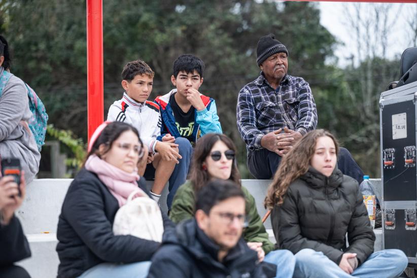 Inauguración de plaza en Piedras Blancas