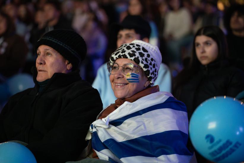 Fan Fest oficial de la Celeste durante Uruguay vs España