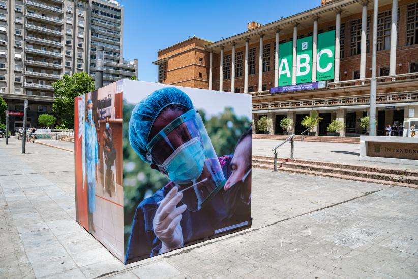 Cubos Plan ABC en Explanada de la Intendencia