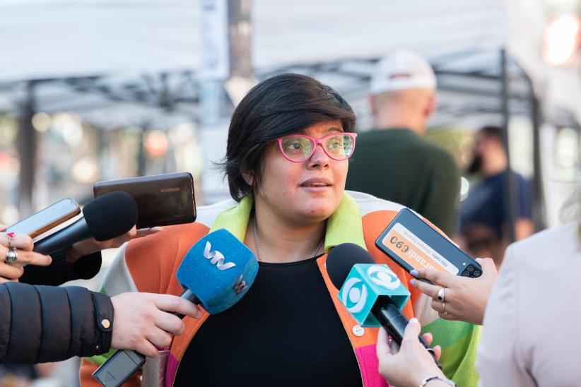 Actividad en la explanada en el marco del día mundial de la hipertensión 