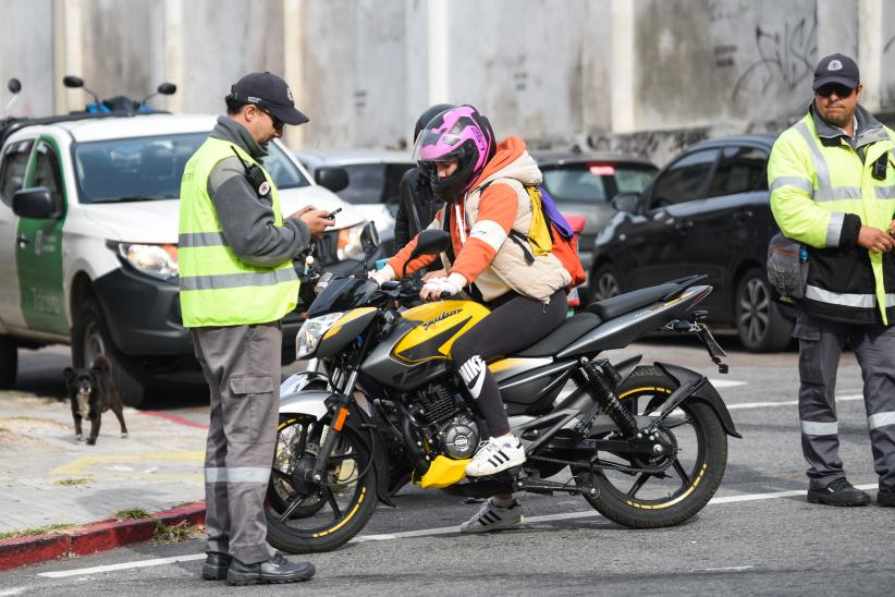 Operativos de fiscalización de escapes ruidosos de motos