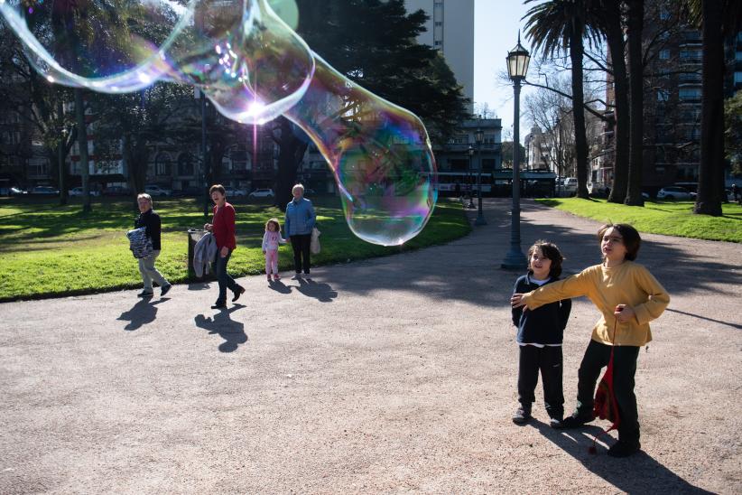 Inauguración de plataformas móviles en el Parque Rodó,  13 de agosto de 2022