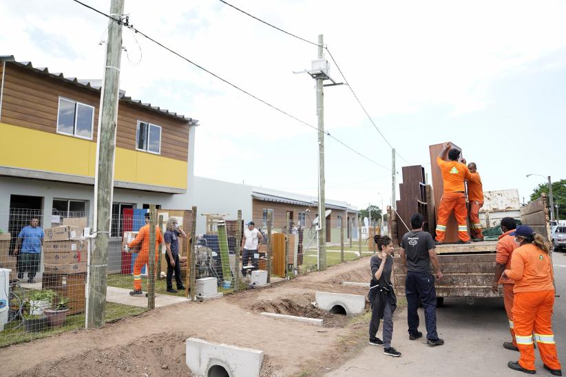 Inauguración de viviendas de Brazos Unidos