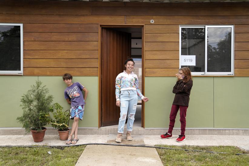 Inauguración de viviendas de Brazos Unidos